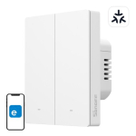 SONOFF M5-2C-80W WiFi Matter nutiseinl&uuml;liti (2-kanaline, raami jaoks)