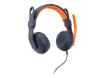 Logitech Zone Learn juhtmega k&otilde;rvaklapid &otilde;pilastele, 3,5mm AUX kaabel Must Oranž