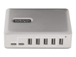 StarTech.com 7-portiline USB-C hub, 5x USB-A + 2x USB-C, ise toidetav koos 65W toiteallikaga, USB 3.1 10Gbps hub koos BC1.2 laadimisega, lauakompuu...