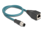 DeLOCK CAT 6a S/FTP 50cm v&otilde;rgukaabel must