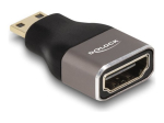 Delock HDMI adapter koos Ethernetiga must hall
