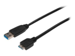 ASSMANN 25cm USB kaabel, must