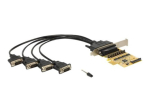 DeLock PCI Express kaart > 4 x Serial Voltage Supply Adapter PCI Express 2.0 x1 115.2Kbps