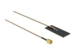 DeLOCK WLAN 802.11 ac/ax/a/h/b/g/n Antenn SMA pistik 0,5 - 1,2 dBi RG-178 1 m PCB sisemine isekleepuv Antenn Must