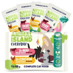 ANIMAL ISLAND Everyday Kanaliha ja veiselihafiletid puljongis - m&auml;rgkassitoit - 4 x 85g