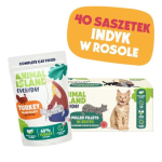 Animal Island Turkey in Broth Wet Cat Food - 40x85g Pack