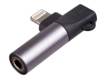 Akyga AK-AD-63 Lightning peaphone pistiku/laadimisadapter must
