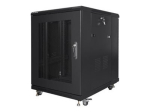 Lanberg Rack cabinet 19" vabalt seisev 15U/600x800 (flat pack) v&otilde;rku ustega FF01-6815-23B Must