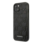 Karl Lagerfeld KLHCP13SMNMP1K Monogram Plaat Hardcase iPhone 13 mini 5,4" jaoks / must