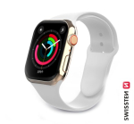 Swissten Silikoon rihma Apple Watch 1/2/3/4/5/6/SE / 38 mm / 40 mm / Valge