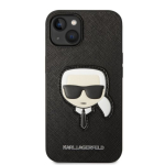 Karl Lagerfeld PU Saffiano Karl pea &uuml;mbris iPhone 14 Plus jaoks / must