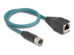 DeLOCK CAT 6a S/FTP 50cm v&otilde;rgukaabel must