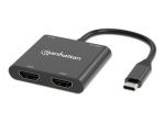 Manhattan USB-C to HDMI kaabel 0.15m