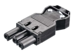 Bachmann Toite&uuml;henduse pistik GST18 (isane) - Must