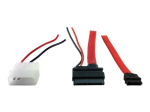 Inter-Tech SATA adapter, punane, 15cm