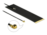 DeLOCK LTE Antenna MHF I plug 1.9 - 3.9 dBi 1.13 15 cm FPC internal self adhesive Antenna Black