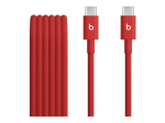 Apple USB-C kuni USB-C kootud kaabel (1,5 m) - Rapid Red Apple