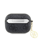 Guess 4G kirjas PC/PU charm&uuml;mbris AirPods Pro 2 jaoks / must