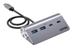 UNITEK H1337AGY01 liidese hub USB 3.2 Gen 1 (3.1 Gen 1) Type-C 5000 Mbit/s Hall