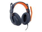 Logitech Zone Learn juhtmeta k&otilde;rvaklapid &otilde;pilastele, 3,5mm AUX kaabel Must Oranž