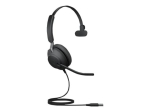 Jabra Evolve2 40 SE UC Mono Juhtmega K&otilde;rvaklapid Must