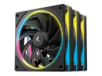 Deepcool FL12 SE Korpuse Ventilatori Komplekt, 1-pack, Must, 120 mm