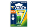 Varta laetav AAA p&auml;ikesepatareid 550mAh 2-pack