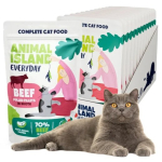 ANIMAL ISLAND Everyday Veiselihafiletid puljongis - m&auml;rgkassitoit - 12 x 85g