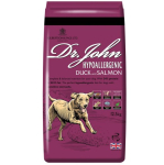 DR JOHN Hypoallergenic Duck with salmon - kuiv koeratoit - 12,5kg