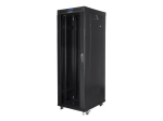 Lanberg Rack cabinet 19" vabalt seisev 37U/600x800 (flat pack) klaasuksega, LCD FF01-6837-12BL Must