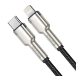 Baseus Cafule Metal Series andmekaabel USB-C kuni Lightning 20W 1m / must