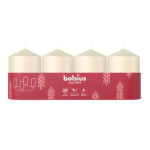 Bolsius Silinderlekid 4tk 60x40mm Kreem