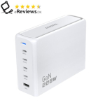 Dudao A228EU 228Watt GaN 4xUSB-C + 1xUSB-A valge adapter