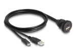 Delock USB kaabel 1m must