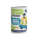 ANIMAL ISLAND Everyday Kalkun ja vutt - m&auml;rg koeratoit - 400g