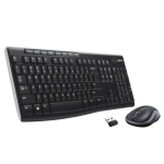 Logitech klaviatuur ja hiir komplekt MK270 - USA paigutus - must