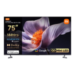 TV S Pro Mini LED 75 2026 Xiaomi 75" Smart TV Google TV 4K UHD (2160p) Dark Grey
