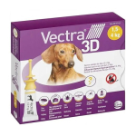 CEVA Vectra 3D (1.5-4kg) - anti-parasiit tilgad koertele - 3 x 0.8ml