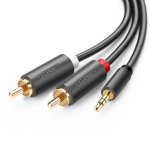 UGREEN 10513 Audio kaabel 5 m 2xRCA kuni 3,5mm / hall
