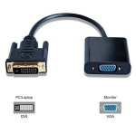 Adapter DVI-D to VGA adapter DVI 24+1 - HD15 M-F IC