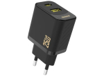 Dudao A26TEU Adapter 25Watt GaN 1xUSB-C 1xUSB-A Black