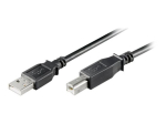 goobay USB Kaabel 25cm Must