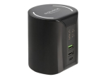 Delock Juhtmeta laadimisalusta/toiteadapter 58Watt 2xUSB-A 2.0 1xUSB-C