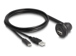 Delock USB kaabel 1m must