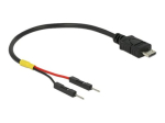 Delock USB/voolukaabel 10cm must