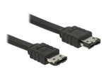 DeLOCK Serial ATA v&auml;line kaabel, 2cm, must