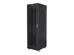 Lanberg Rack cabinet 19" free-standing 42U/600x800 (flat pack) with mesh door, LCD FF01-6842-23BL Black