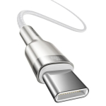 Baseus Cafule Metal Series andmekaabel USB-C - USB-C 100W 1m / Valge