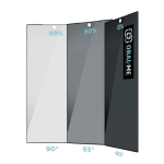 OBAL:ME Privacy 5D klaaskile Samsung Galaxy S24 Ultra jaoks / must