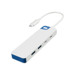 Hyper HyperDrive Flex 4 Port USB-C Combo Hub, Valge/Sinine HD5200BUGL